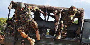 Kenya Defence Forces Soldiers. 