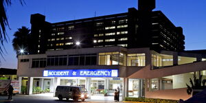 Accident and emergency entrance at Kenyatta National Hospital.