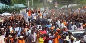 Orange Democratic Movement (ODM) party supporters during a past rally 