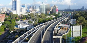The Nairobi Expressway which connects Mlolongo with James Gichuru Road in Nairobi.