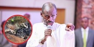 New Life Prayer Centre Church Founder, Apostle Ezekiel Odero, preaching during a past church service.