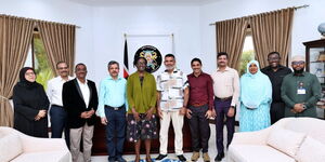 doctors from Sreedhareeyam Ayurvedic Hospital in Kerala, India.